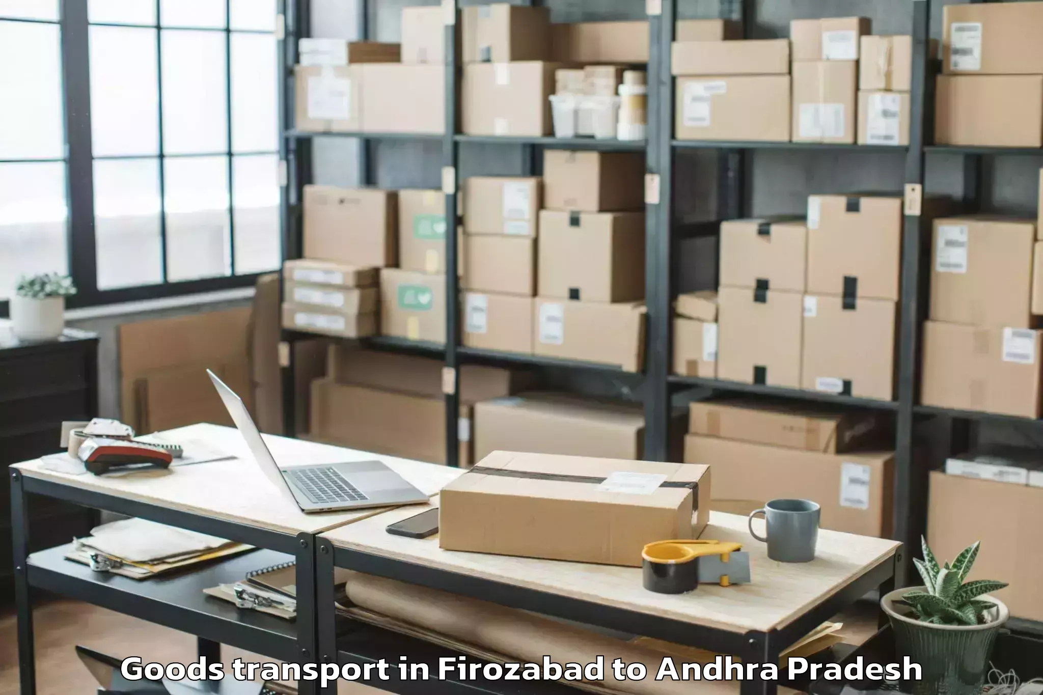 Professional Firozabad to Denkada Goods Transport